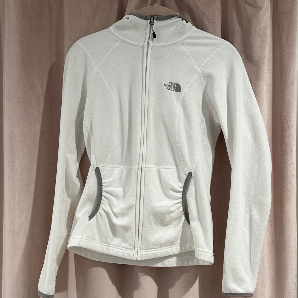The North Face Women's White and Gray Ski Jacket